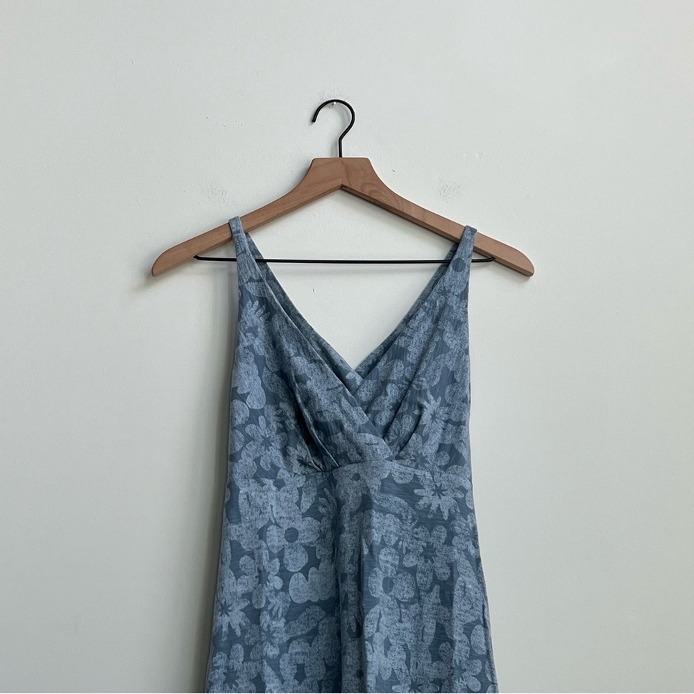 Patagonia Amber Dawn Dress Light Plume Grey Women’s Small Floral Cross back - Picture 4 of 10